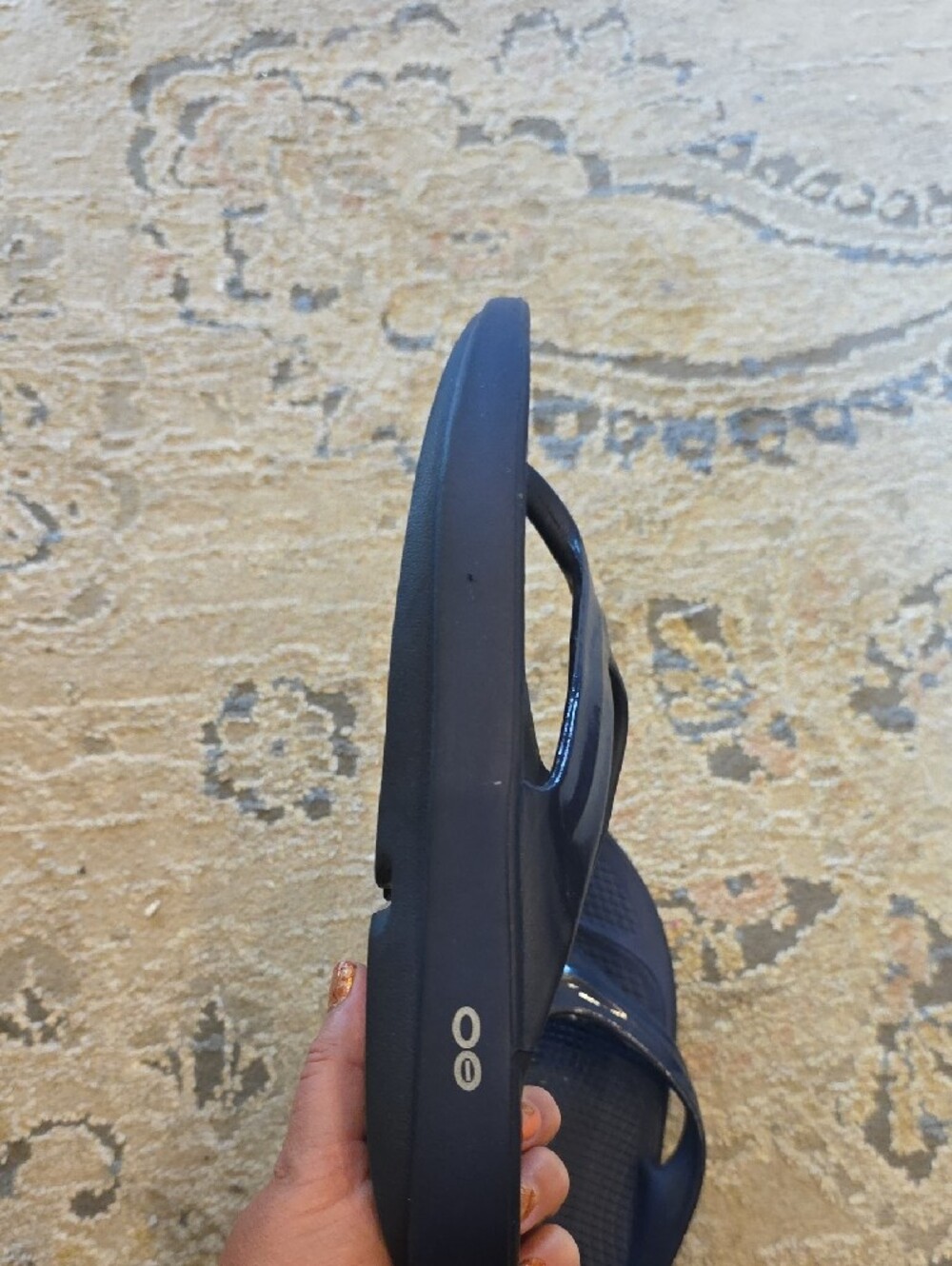 OOFOS Purple Comfort Flip Flops - Picture 7 of 10